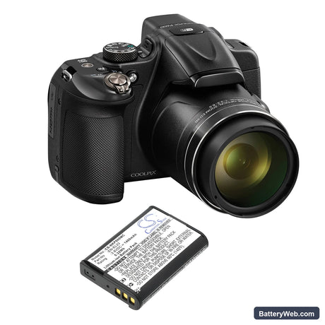 NiKon Coolpix P600 Replacement Battery, 3.8V, 1400mAh, Li-ion 5