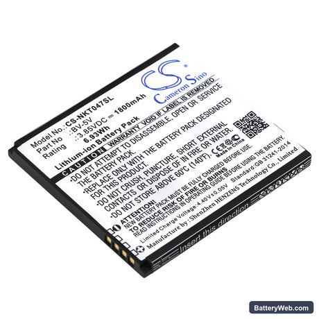 Nokia 1 Replacement Battery, 3.85V, 1800mAh, Li-ion 1
