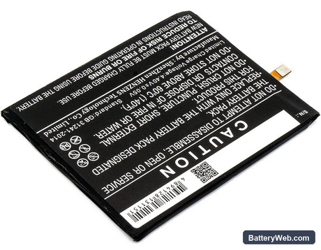Nokia 6 Replacement Battery, 3.85V, 3000mAh, Li-Polymer 4