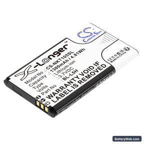 Nokia 105 2023 Replacement Battery, 3.7V, 1300mAh, Li-ion 1