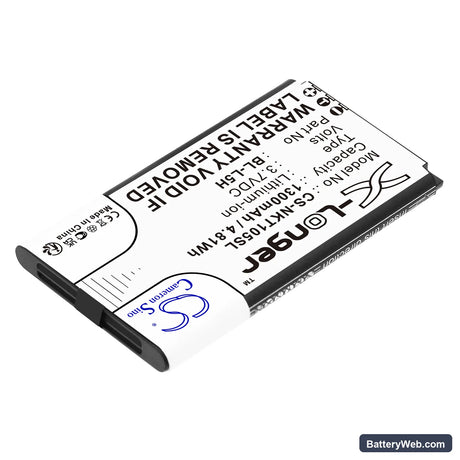 Nokia 105 2023 Replacement Battery, 3.7V, 1300mAh, Li-ion 2