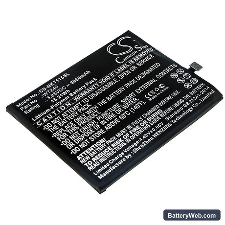 Nokia 3.2 Replacement Battery, 3.85V, 3950mAh, Li-Polymer 1
