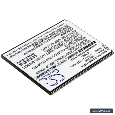 Nokia C1 2019 Replacement Battery, 3.8V, 2300mAh, Li-ion 2