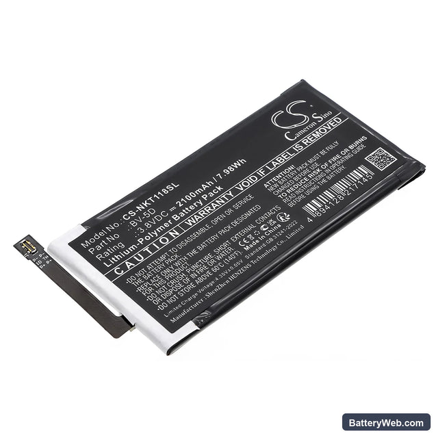 Nokia 800 Tough Replacement Battery, 3.8V, 2100mAh, Li-Polymer 1