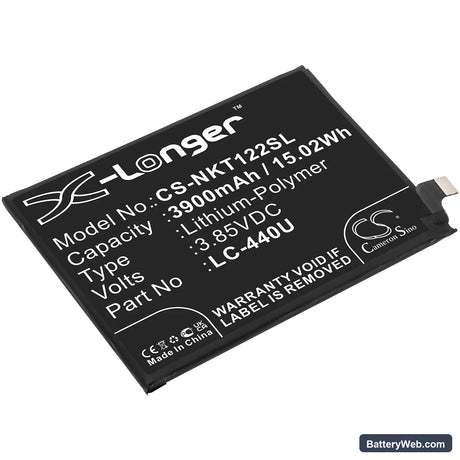 Nokia 5.3 2020 Replacement Battery, 3.85V, 3900mAh, Li-Polymer 1
