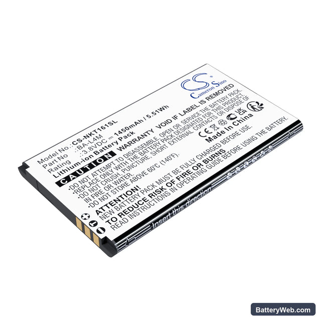 Nokia 220 4G Replacement Battery, 3.8V, 1450mAh, Li-ion 1