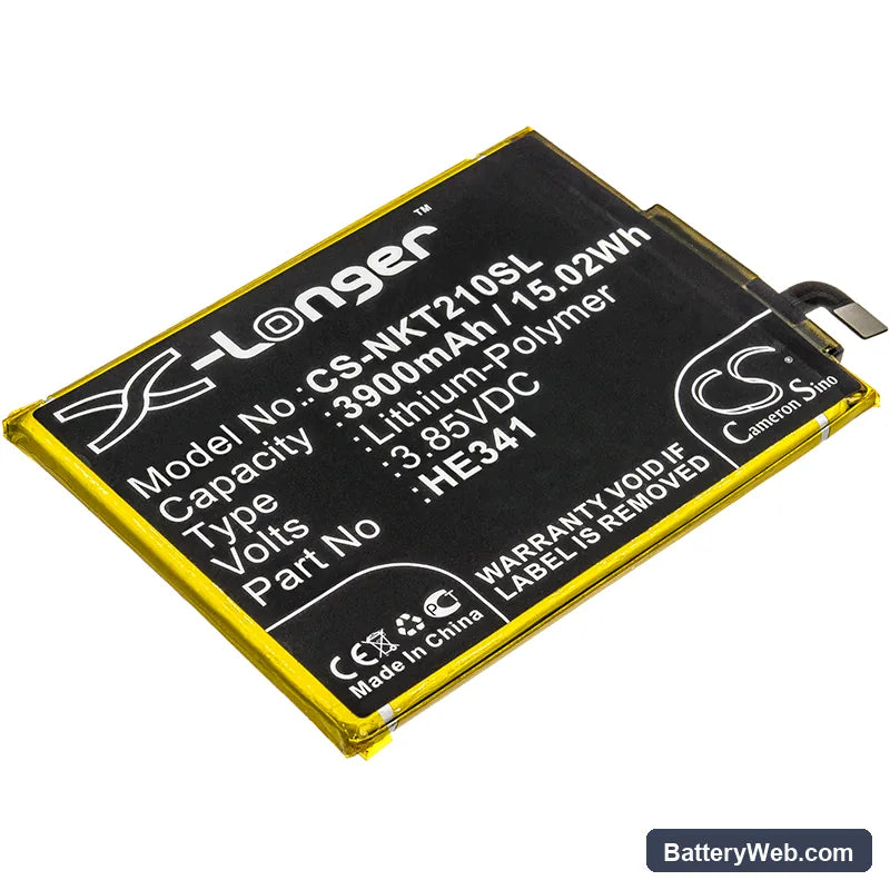 Nokia 2.1 Replacement Battery, 3.85V, 3900mAh, Li-Polymer 1