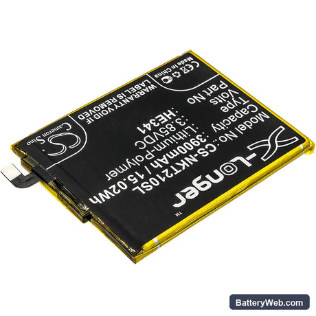 Nokia 2.1 Replacement Battery, 3.85V, 3900mAh, Li-Polymer 2