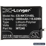 Nokia 2.3 Replacement Battery, 3.85V, 3900mAh, Li-Polymer 3