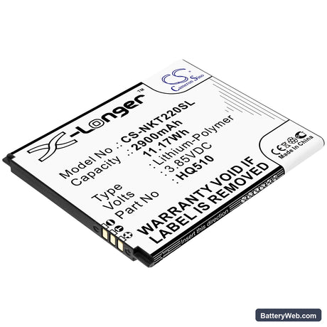 Nokia 2.2 Replacement Battery, 3.85V, 2900mAh, Li-Polymer 1