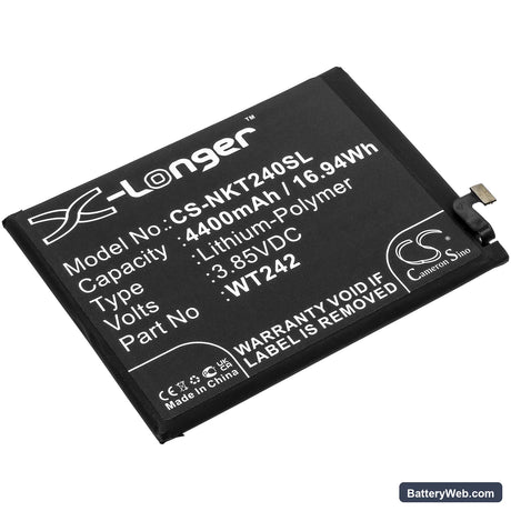 Nokia Nokia 2.4 Replacement Battery, 3.85V, 4400mAh, Li-Polymer 1