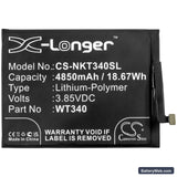 Nokia G10 Replacement Battery, 3.85V, 4850mAh, Li-Polymer 3