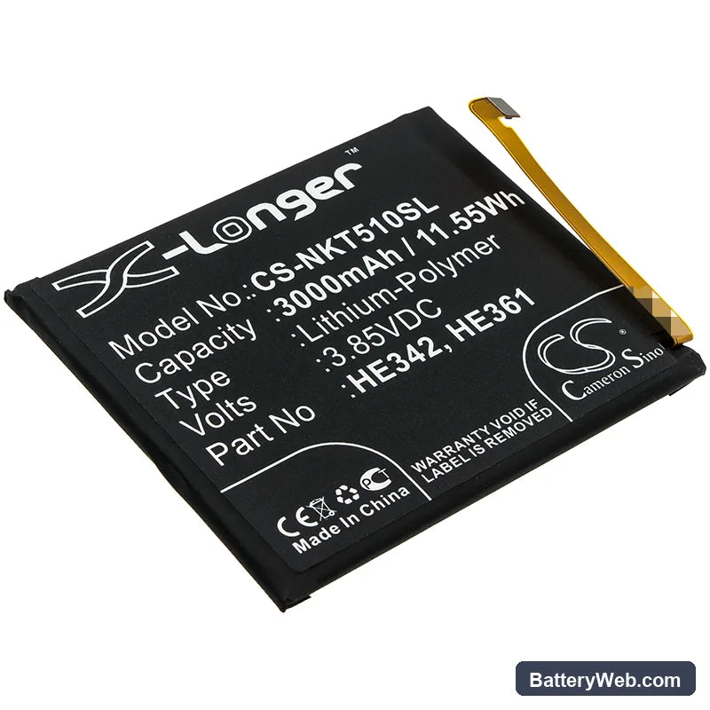 Casper VIA P3 Replacement Battery, 3.85V, 3000mAh, Li-Polymer 1