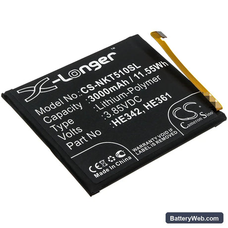 Casper VIA P3 Replacement Battery, 3.85V, 3000mAh, Li-Polymer 1