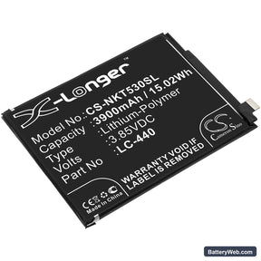 Nokia Nokia 5.3 Replacement Battery, 3.85V, 3900mAh, Li-Polymer 1