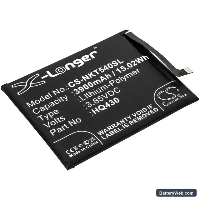 Nokia Nokia 5.4 Replacement Battery, 3.85V, 3900mAh, Li-Polymer 1