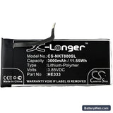 Nokia 8 Sirocco Replacement Battery, 3.85V, 3000mAh, Li-Polymer 3