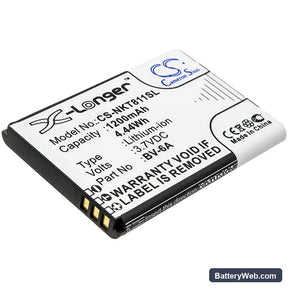 Nokia 8110 4G Replacement Battery, 3.7V, 1200mAh, Li-ion 1