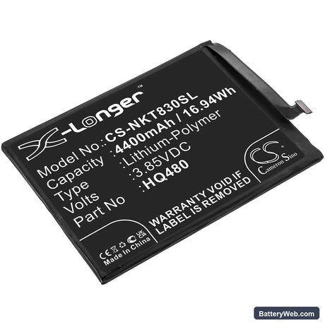 Nokia 8.3 2020 5G Replacement Battery, 3.85V, 4400mAh, Li-Polymer 1