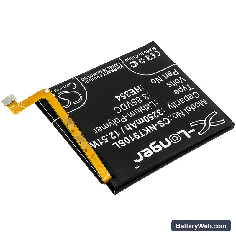 Nokia 9 PureView Replacement Battery, 3.85V, 3250mAh, Li-Polymer 2