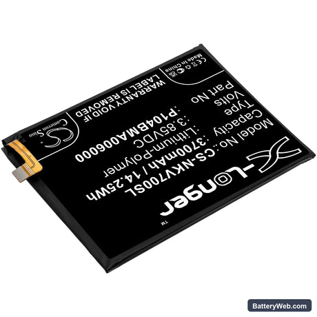 Nokia TA-1322 Replacement Battery, 3.85V, 3700mAh, Li-Polymer 2