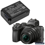 NiKon Z50 Replacement Battery, 7.6V, 1280mAh, Li-ion 6