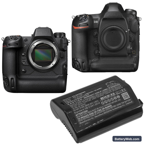 NiKon D6 Replacement Battery, 10.8V, 3300mAh, Li-ion 6
