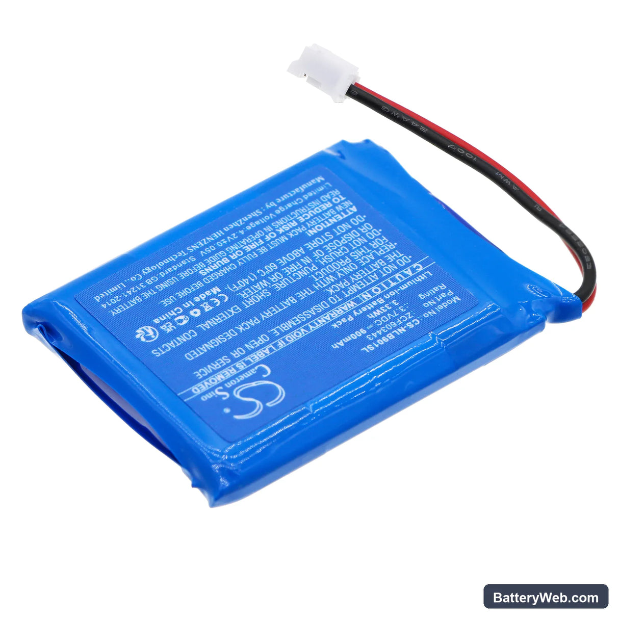 Nolan N-COM 901 X Replacement Battery, 3.7V, 900mAh, Li-ion 2