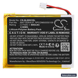 Nolan N-COM B902 L (2023) Replacement Battery, 3.7V, 800mAh, Li-Polymer 3