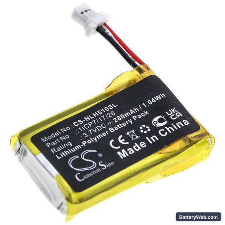 Nest Hello Replacement Battery, 3.7V, 280mAh, Li-Polymer 1