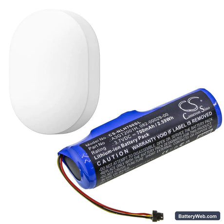 Nest Connect Replacement Battery, 3.7V, 700mAh, Li-ion 6