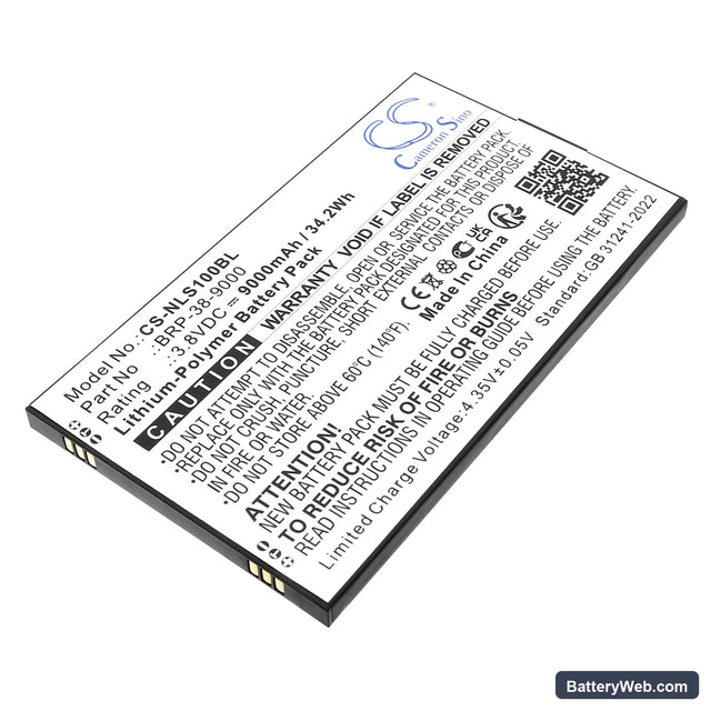 Newland SD100 Orion II MD Replacement Battery, 3.8V, 9000mAh, Li-Polymer 1
