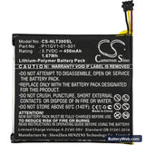 Nest Learning Thermostat T200577 Replacement Battery, 3.7V, 450mAh, Li-Polymer 3