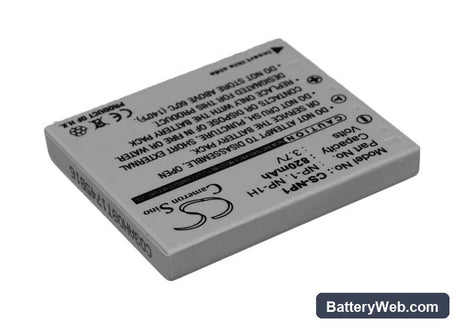 Minolta Dimage X1 Replacement Battery, 3.7V, 820mAh, Li-ion 1