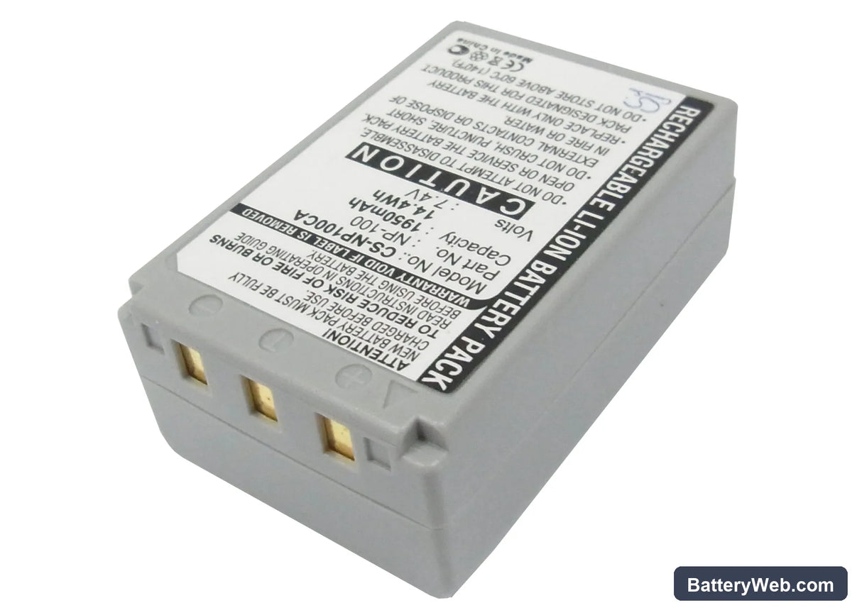 Casio Exilim Pro EX-F1 Replacement Battery, 7.4V, 1950mAh, Li-ion 2
