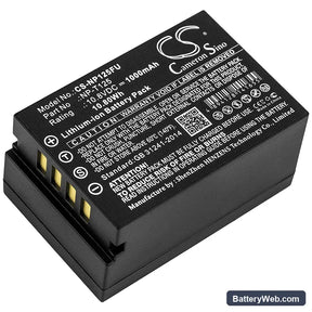 Fujifilm Medium Format GFX Replacement Battery, 10.8V, 1000mAh, Li-ion 1