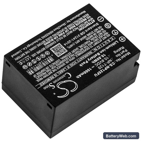 Fujifilm Medium Format GFX Replacement Battery, 10.8V, 1000mAh, Li-ion 2