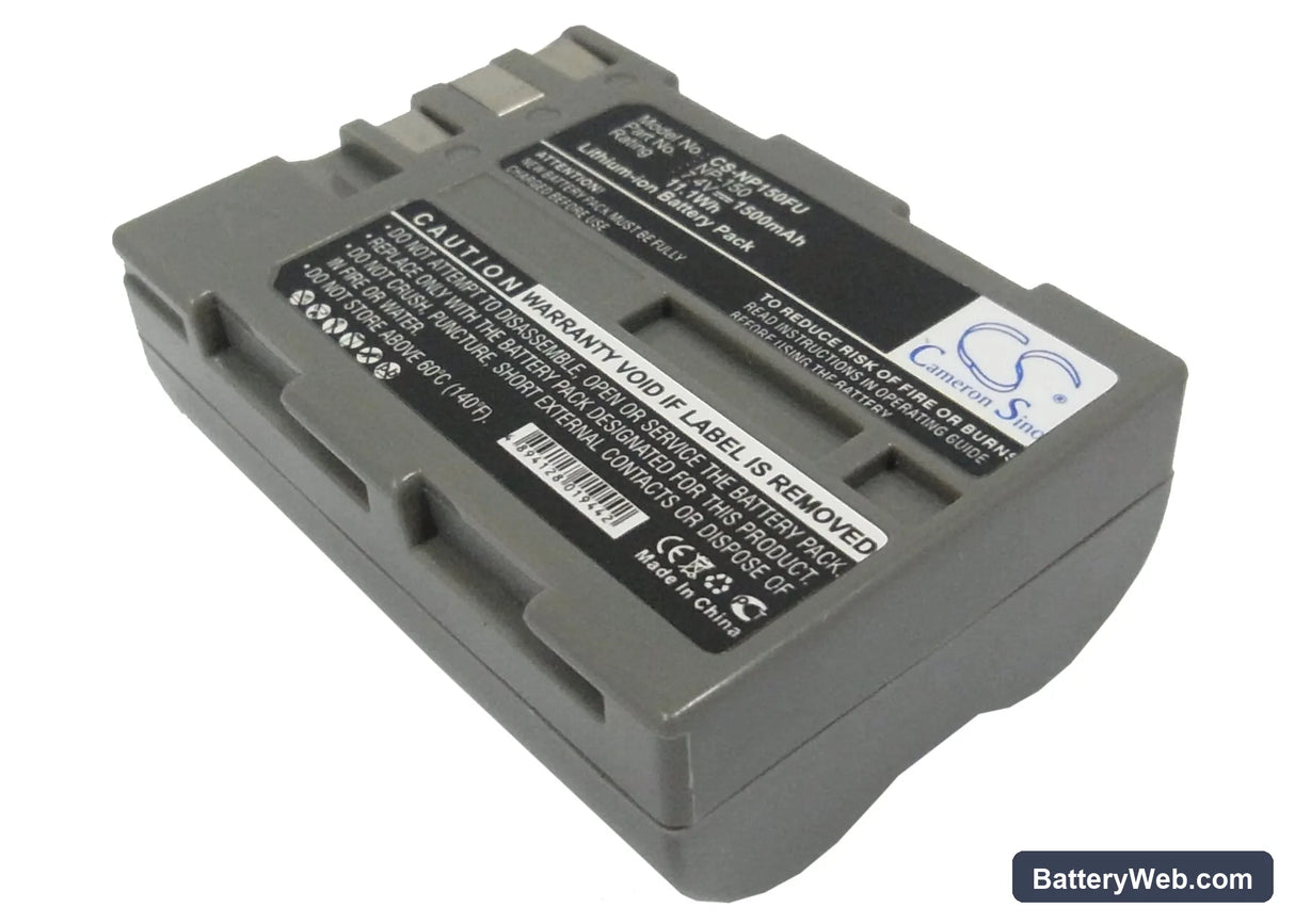 Fujifilm BC-150 Replacement Battery, 7.4V, 1500mAh, Li-ion 1