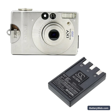 Canon Digital IXUS 200a Replacement Battery, 3.7V, 830mAh, Li-ion 6