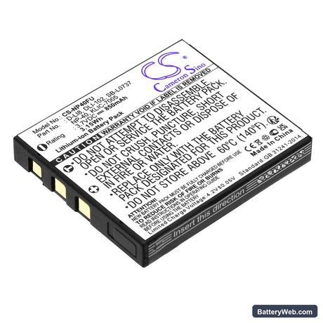 SVP CDC-650 Replacement Battery, 3.7V, 850mAh, Li-ion 1