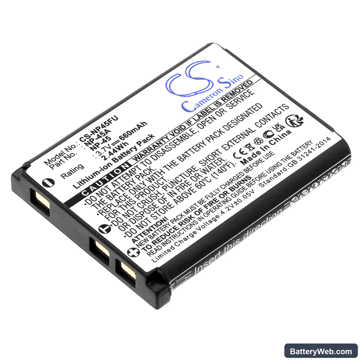 Avision MiWand 2 Replacement Battery, 3.7V, 660mAh, Li-ion 1