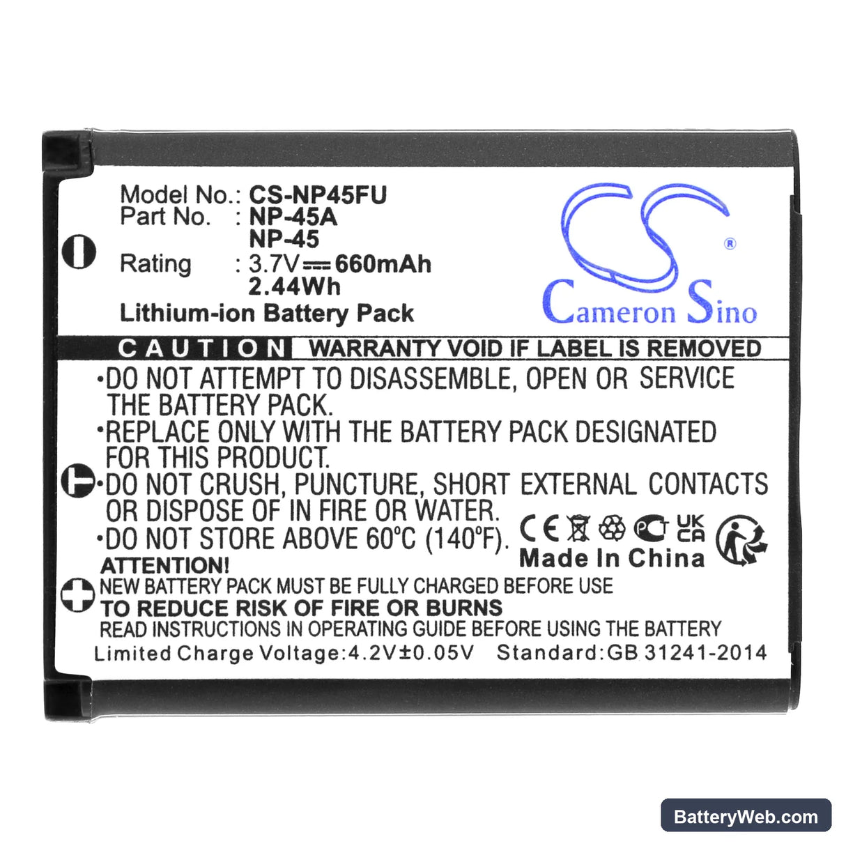Avision MiWand 2 Replacement Battery, 3.7V, 660mAh, Li-ion 3