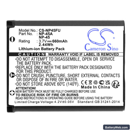 Avision MiWand 2 Replacement Battery, 3.7V, 660mAh, Li-ion 3