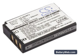 Fujifilm XQ1 Replacement Battery, 3.6V, 850mAh, Li-ion 1