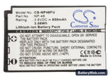 Fujifilm XQ1 Replacement Battery, 3.6V, 850mAh, Li-ion 5