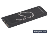 Casio Exilim EX-V8SR Replacement Battery, 3.7V, 950mAh, Li-ion 3