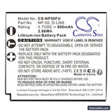 Ricoh WG-M2 Replacement Battery, 3.7V, 800mAh, Li-ion 3