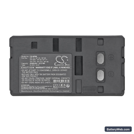 Infrared Solutions 525 Snapshot Portable Infrared Camera Replacement Battery, 6V, 4200mAh, Ni-MH 5