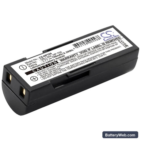 Pentax Optio Z10 Replacement Battery, 3.7V, 700mAh, Li-ion 1