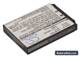 Casio Exilim Zoom EX-Z250BE Replacement Battery, 3.7V, 1050mAh, Li-ion 2